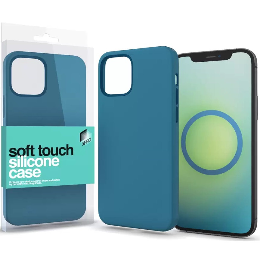 Apple iPhone 13 Pro Max, Szilikon tok, MagSafe rögzítésű, Xprotector Soft Touch MagSafe, kék akciós termékkép 1