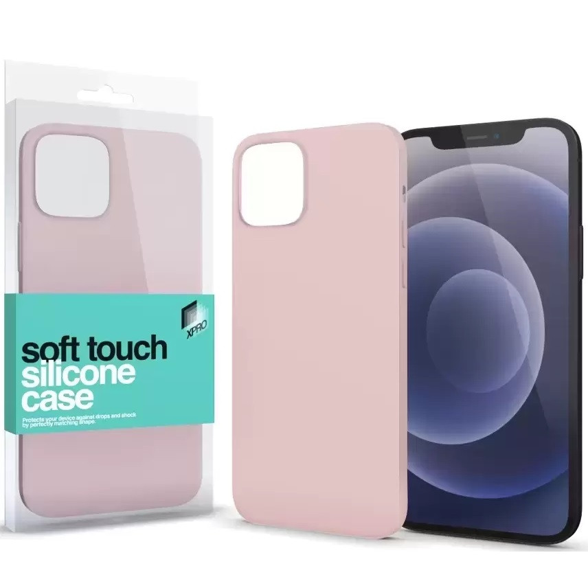 Apple iPhone 14 Pro, Szilikon tok, Xprotector Soft Touch, rózsaszín akciós termékkép 1