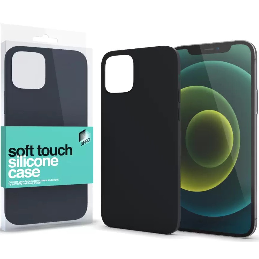 Apple iPhone 15, Szilikon tok, Xprotector Soft Touch, fekete akciós termékkép 1