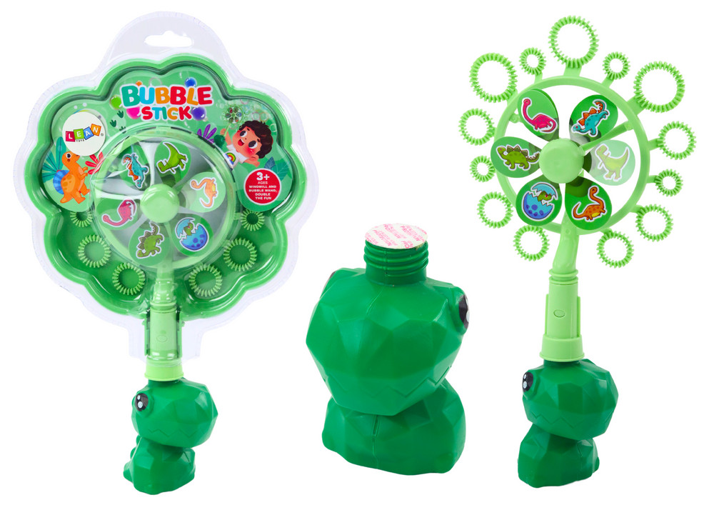 Szappanbuborékok Pinwheel Dinosaur Tray Green